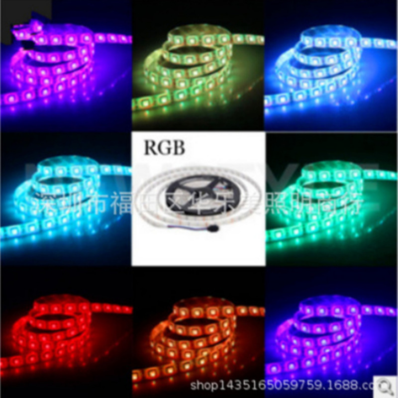 LED 다채로운 빛 스트립 5050 방수 10 M RGB 다채로운 빛 스트립 낮은 전압 DC12V 원격 제어 10 M 600 빛 세트