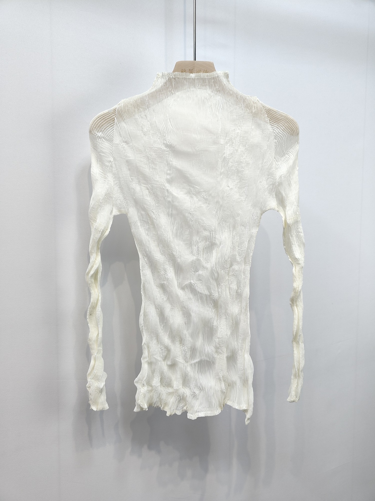 2025年プリーツトップス レディース 高級感 テンセル素材 透け感 レース 超伸縮性 スリムフィット 若見え 薄手Tシャツ