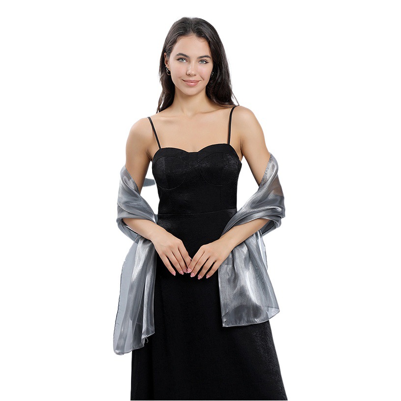 Cross-border Good Goods Korean Yarn Shawl Bride Bridesmaid Wedding Dress Evening Dress Ball Dinner Shawl Lightweight Elegant