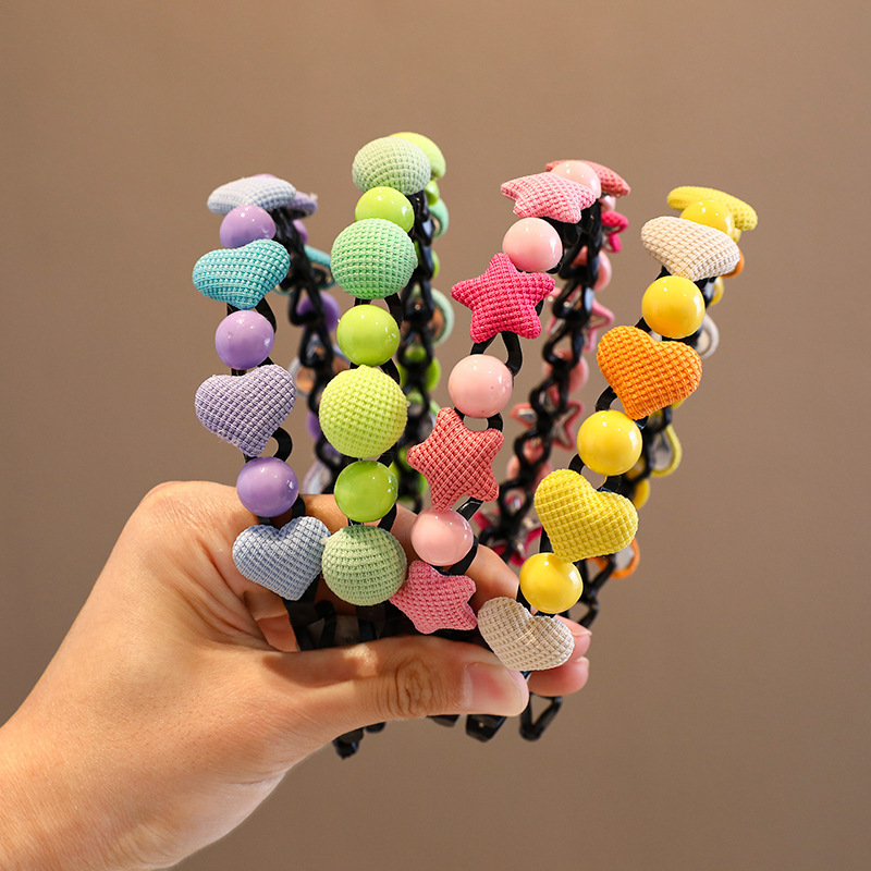 2023 nueva banda para el cabello de las niñas artefacto de cabello roto para niños horquilla de verano cabello antideslizante presionando diadema clip para el cabello de las niñas tocado