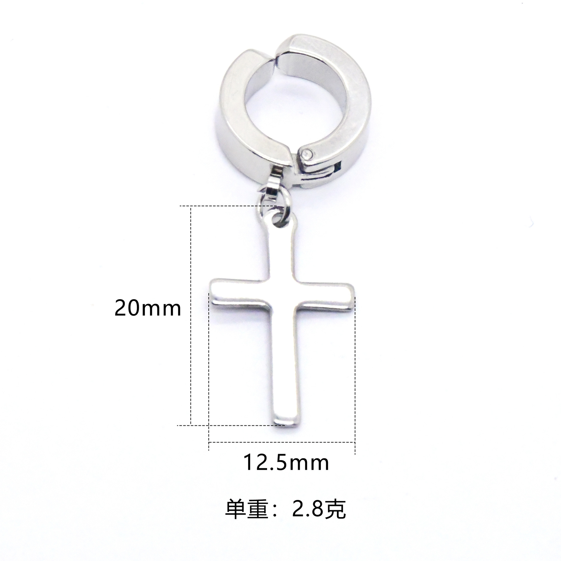 Cross (ear clip) [No. 1]