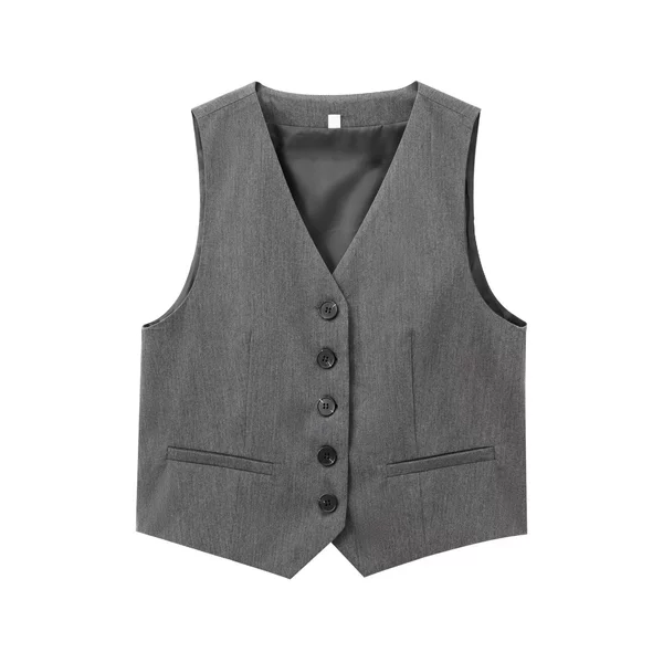 Dark gray vest