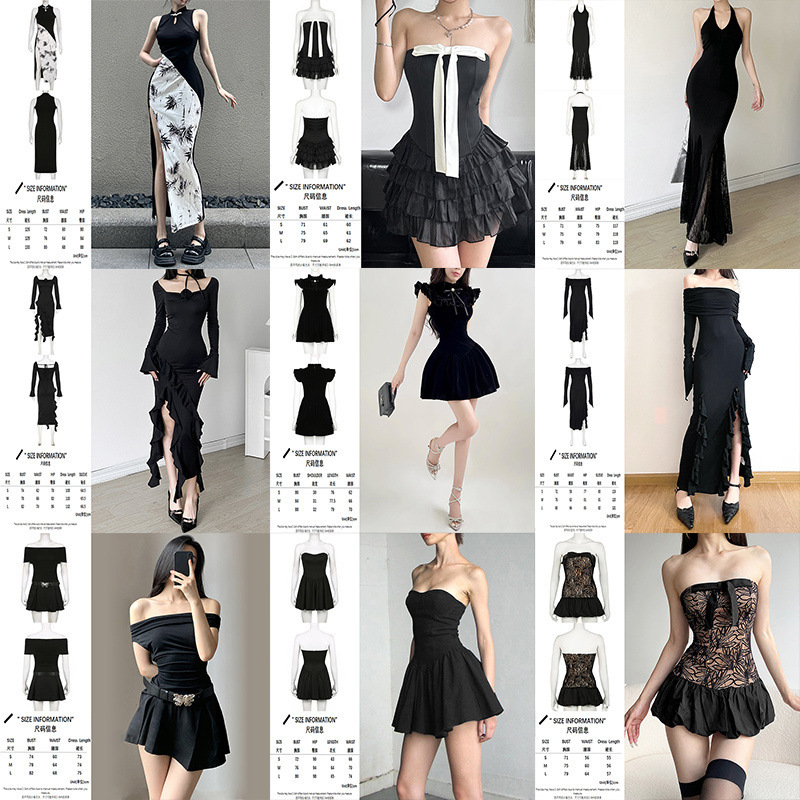 IAMSURE 【フレンチドレス】サスペンダーワンピース レディース サマーショートスカート # ロマンチックなドレス # ホットガールAラインスカート|undefined