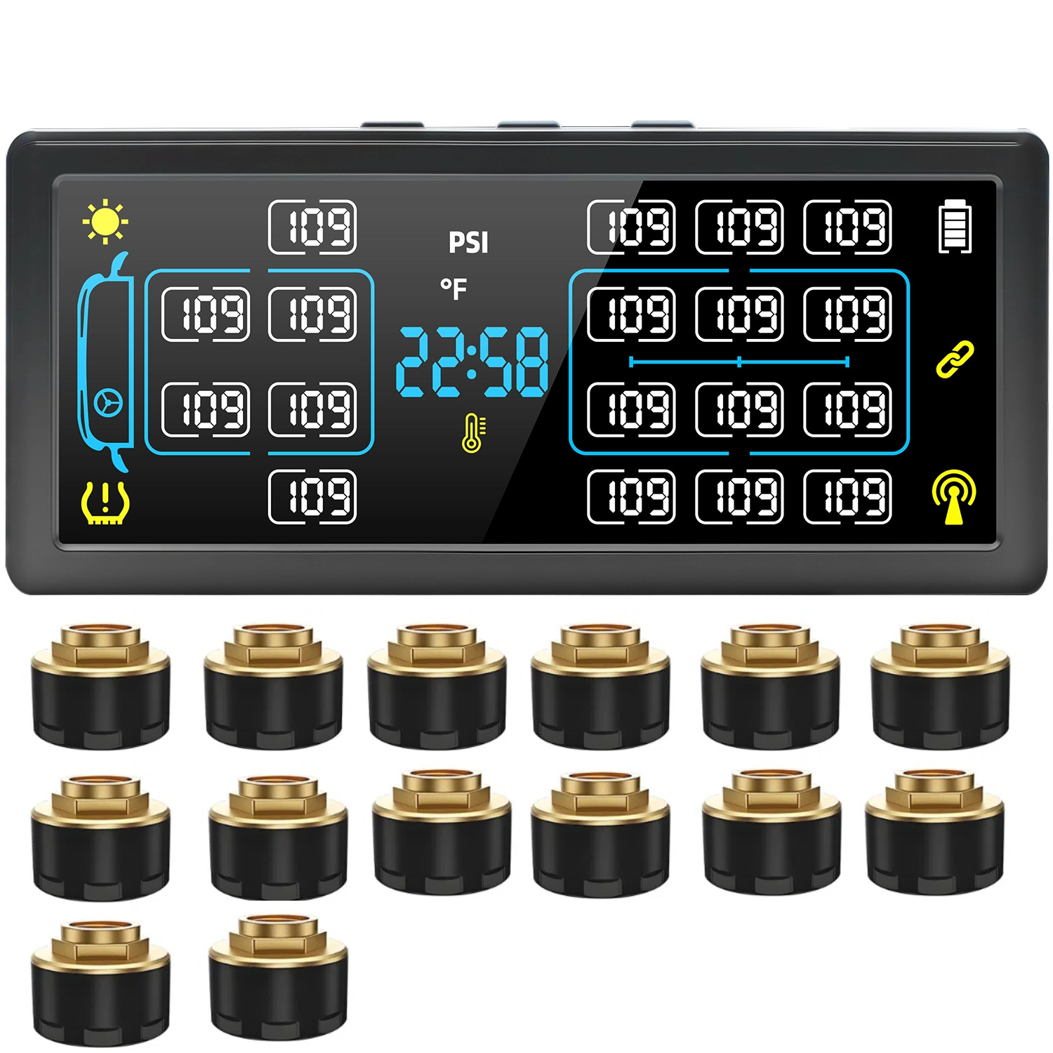 T19 4-Wheel to 18-Wheel Optional Truck, Passenger Car, Trailer, Rv Trailer, Bus, Large Truck Monitoring System