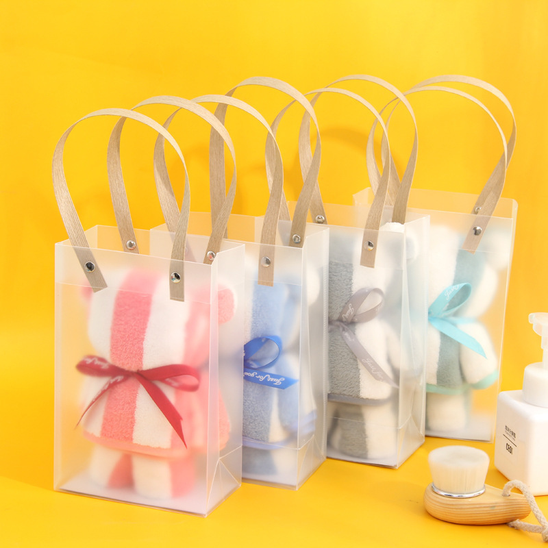 Coral Fleece Bear Hand Gift Towel Wedding Birthday Gift Wholesale Event Holiday Wholesale Gift Towel