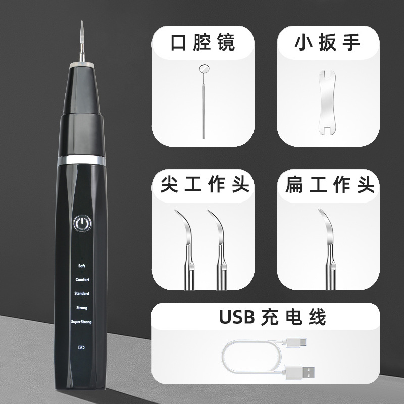 Cross-Border Best-Selling Oral Cleaning Tartar Remover Portable Teeth Whitening Device Ultrasonic Tooth Cleaner to Remove Dental Calculus
