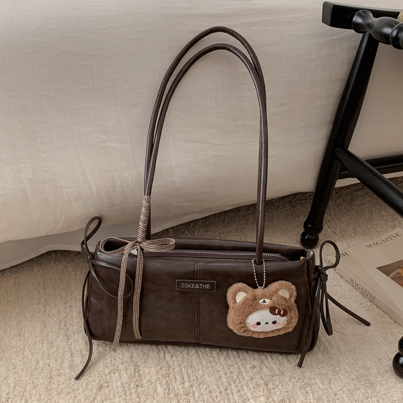 Premium Texture Retro Handbag For Women 2025 New Arrival Commuter Versatile Shoulder Underarm Bag Fashion Baguette Bag - Thumbnail 2