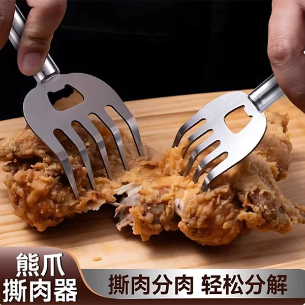 Multifunctional Bear Claw Hand Protector Bbq Meat Divider Kitchen Food Fork Meat Slicer Chicken Beef Meat Shredder