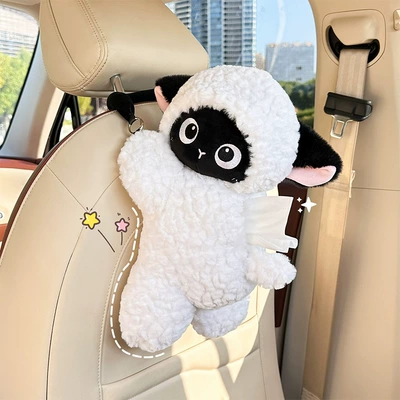 Box, Cute Cartoon Car Multifunctional: Car tissue box/set