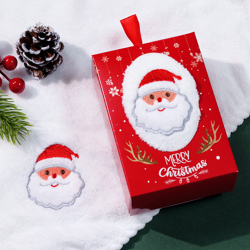 Kindergarten Christmas Towel Souvenir Creative Gift Set Cross-Border Children's Kindergarten Decorative Handkerchief Can Be Customized Kindergarten Christmas Towel Souvenir Creative Gift Set Cross-Border Children's Kindergarten Decorative Handkerchief Can Be Customized