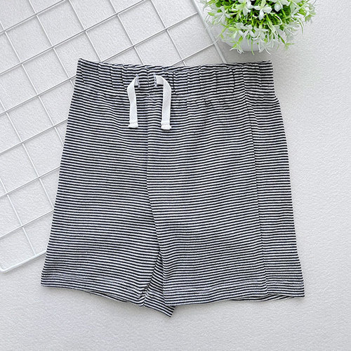 Summer Newborn Elastic Shorts for Boys Pure Cotton Striped Pants Baby and Toddler Underwear Outwear Children's Pants Wholesale
