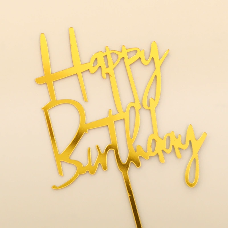 Украшение для торта «Happy Birthday», вставной декор, креативные вставные украшения для дня рождения