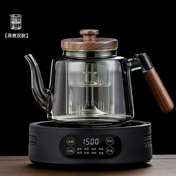 Upgraded black stove + soot ethereal pot (steaming double bladder) 1200ML.
