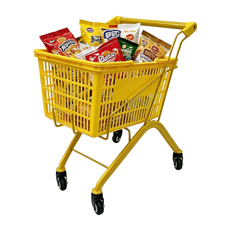 Mini Carrito de Compras Infantil de Metal y Poliuretano con Ruedas de PU para Tienda de Conveniencia
