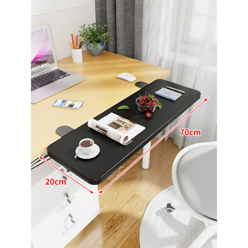 Mesa de escritorio extensión de mano mesa de computadora tablero de escritorio portador de teclado dormitorio tablero de estación de trabajo ensanchado extensión plegable