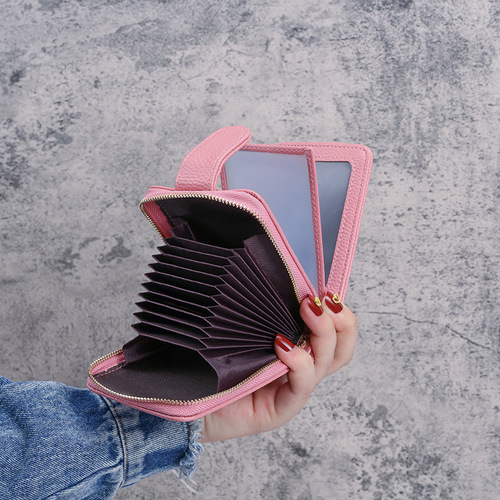 Factory direct sales organ card holder women's driving license multi-card driver's license cover leather wallet men's multi-function all-in-one bag