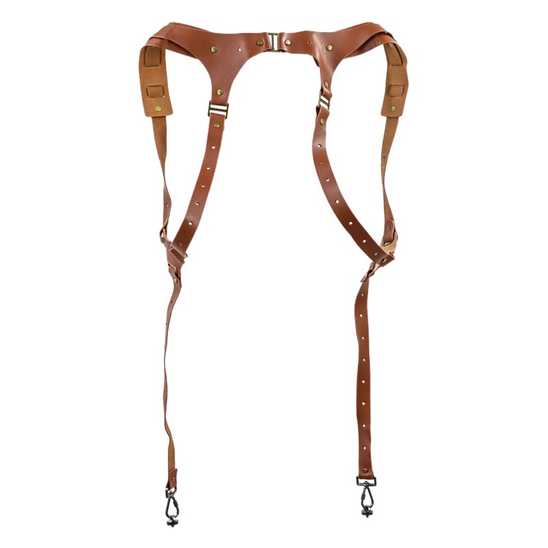 Nueva cámara de cuero correa de hombro al aire libre cámara rápida mano fotografía equipo SLR Cámara Correa fotografía doble correa de hombro al por mayor