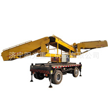 火车装卸机带速可调皮带输送机 多功能装卸货场用移动式可进车厢