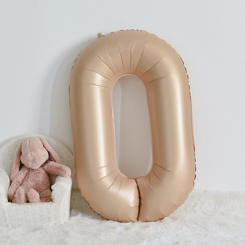 Ins globos digitales de color crema decoración de cumpleaños de bebé escena fiesta ambiente de cumpleaños accesorios de fotografía decoración