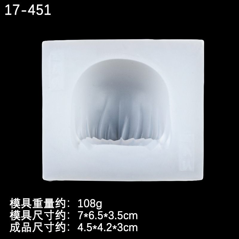 Ultra-ligero de arcilla pelo de silicona molde peinado muñeca modelado decoración fondant dibujos animados Bangs fondant molde de cerámica suave