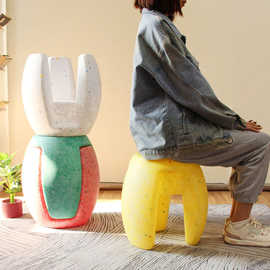 北欧塑料凳家用加厚可叠放圆凳客厅餐桌简约椅子小板凳换鞋凳批发