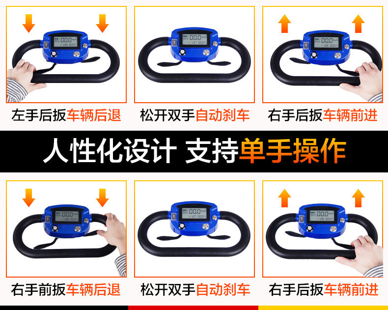 Cross-border export of high-end, new-model electric mobility scooters for seniors, featuring smart folding and four-wheel drive, suitable for travel and equipped with a battery