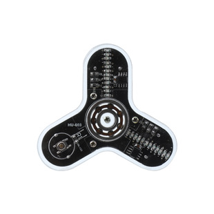 Three-leaf fingertip gyro making kit LED light emitting gyro electronic DIY welding making kit