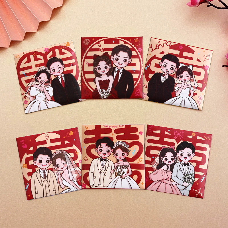 Bolsa de boda especial sobre rojo boda nuevo mini juego de bloqueo de puerta Xiao Bao Li es un sello pequeño 100 yuanes al por mayor