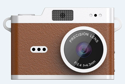 None Luxurious brown [all-in-one camera and video camera + 0.96-inch screen