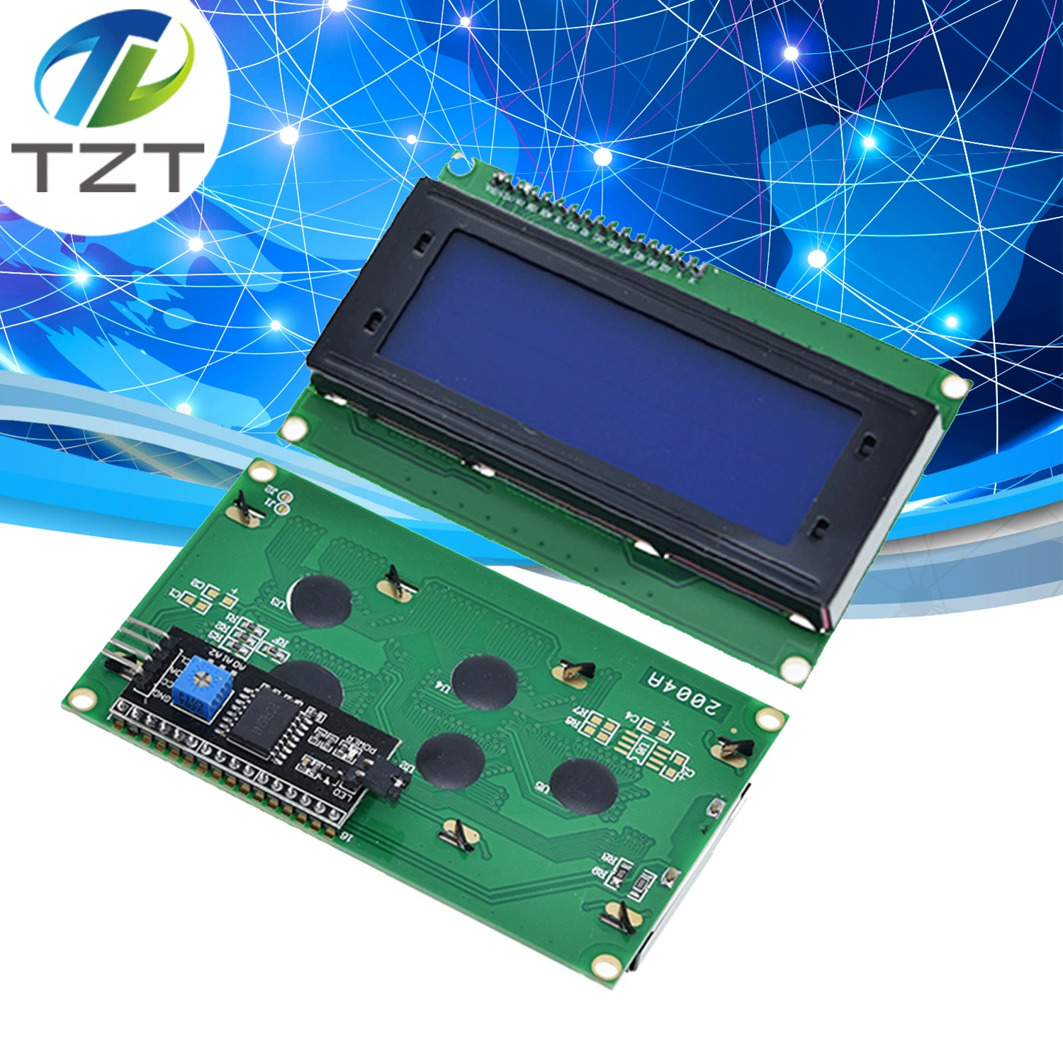 IIC/I2C 2004 LCD2004 LCD модуль синий экран дисплей цифровой дисплей портативная панель для индустрии