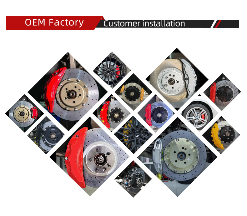 9N Large 6-Piston 380-410mm Brake Disc Brake Caliper Suitable for Akebono Q3 Q5L Q6 Q7