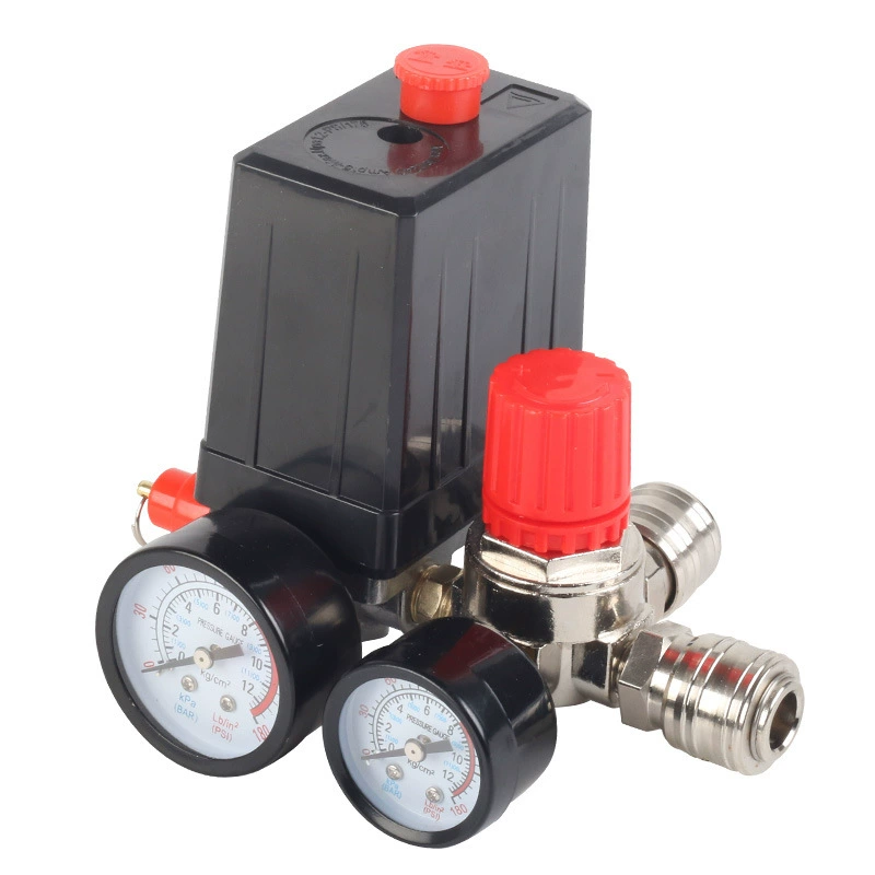 Воздушный компрессорный компрессорный воздушный насос фитинги регулирующий клапан европейского типа регулирующий держатель давления автоматический барометрический переключатель давления в сборке экспорта через границу