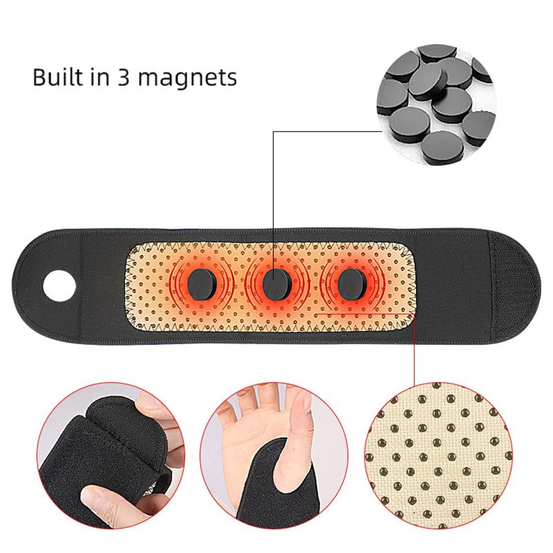 Self-Heating Wristband for Women, Cold-Proof Bowl, Winter Sports Fixed Wristband, Warm Wrist, Anti-Sprain, Men's Tendon Sheath Joint Sheath