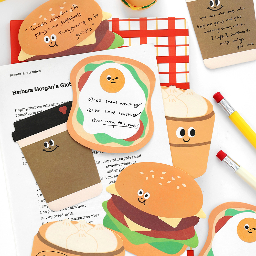 Infeel.Me Special-Shaped Sticky Notes, Happy Packaging, Creative Sticky Material Office Message Note Paper N Times