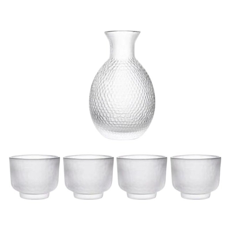 Japanese White Wine Cup, Fruit Wine, Pubic Sake Pot Set, Wine Warmer, Hot Glass Bucket, Wine Cup, Wine Set, Household Wholesale