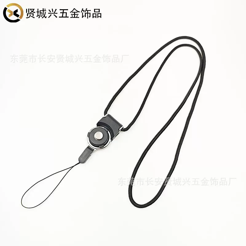 手机挂绳可拆分二合一旋转扣长挂绳指环式多功能尼龙厂牌证件吊绳