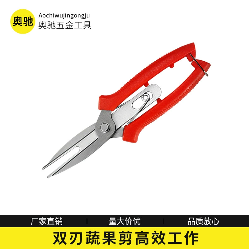 Ножницы для прореживания фруктов с двойным ртом, экономичные весенние цветы розы, искусство, артефакт, цветок, Специальные многофункциональные секаторы