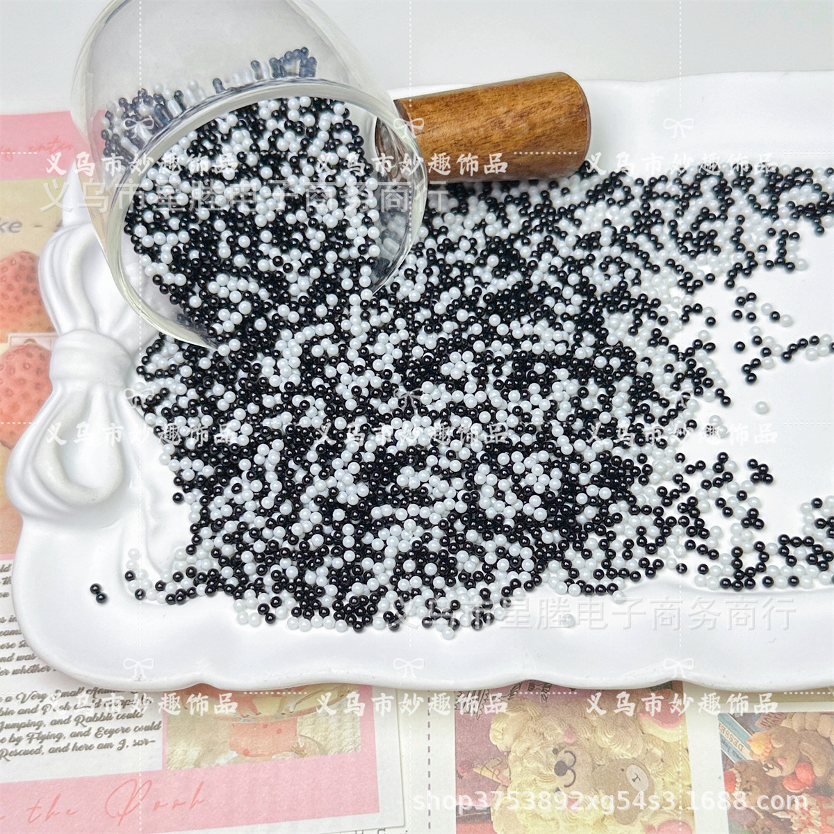 2mm color mezclado, color sólido no poroso, pintura de vidrio, cuentas de arroz, accesorios de joyería de bricolaje hechos a mano, pegamento de crema, relleno de limo