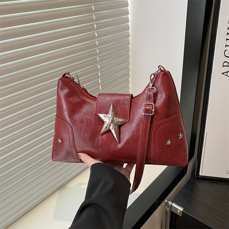 Underarm bag, one-shoulder bag, shoulder bag, punk style