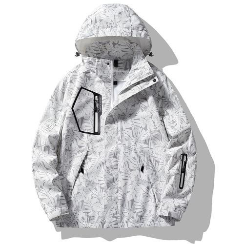 Jackets for men and women, thin spring and summer new hooded jackets, waterproof outdoor sports mountaineering clothing, team building LOGO