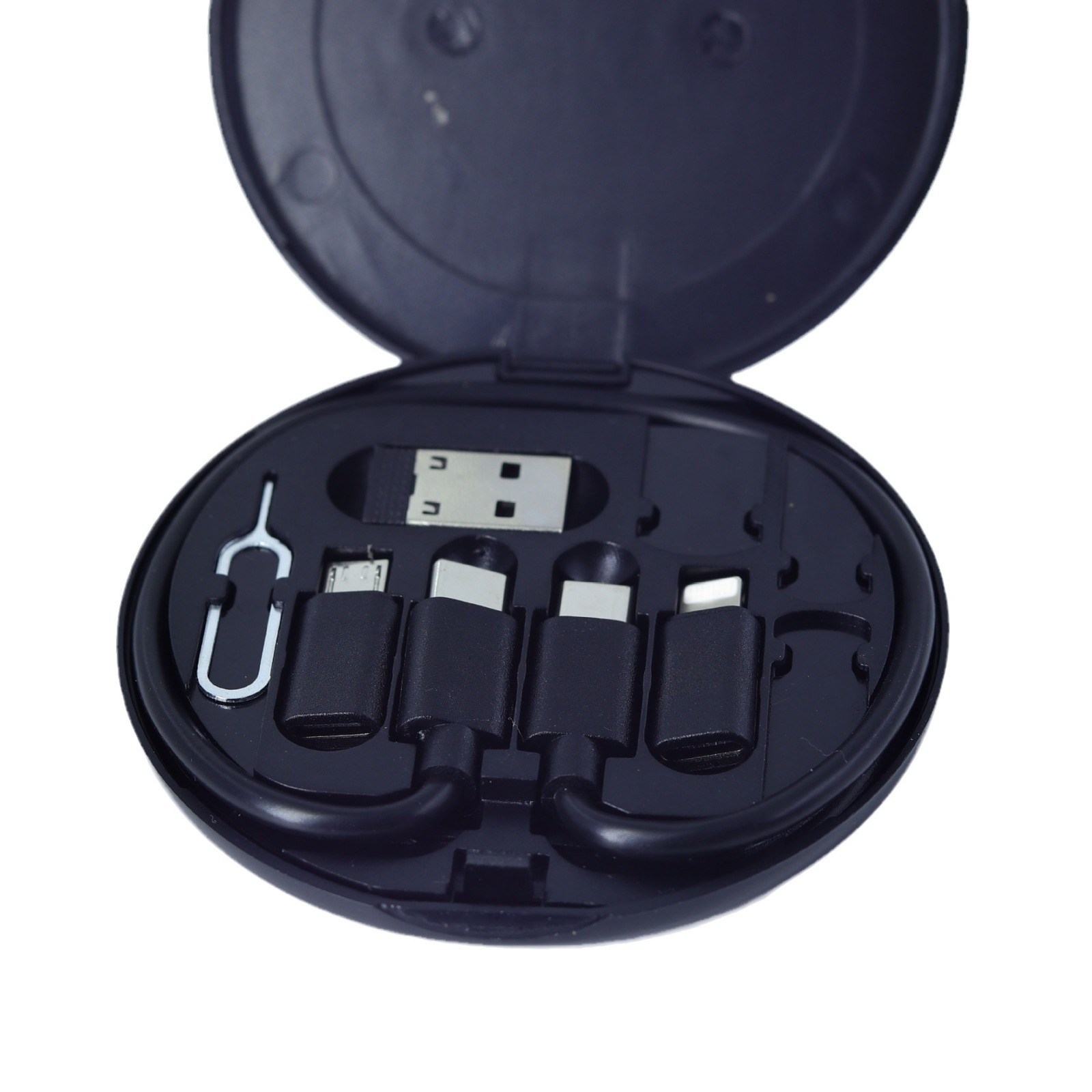 Set de cargador rápido 60W, soporte para móvil y cable C-C, caja multifuncional portátil 6 en 1