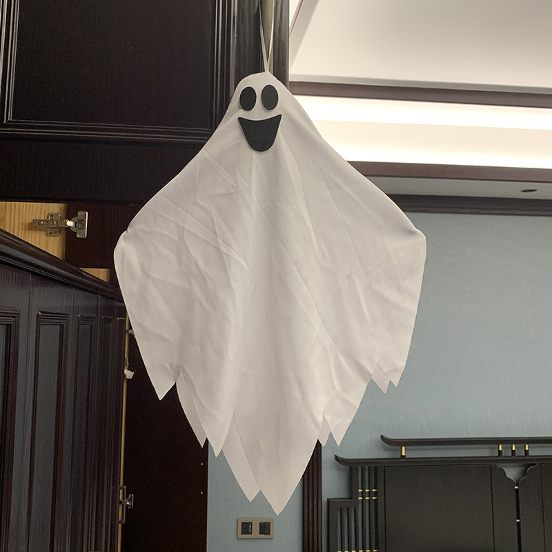 Fantasma de Halloween, fantasma colgante, horror, atmósfera de expresión múltiple, decoración de porche de patio, colgante de fantasma colgante blanco transfronterizo