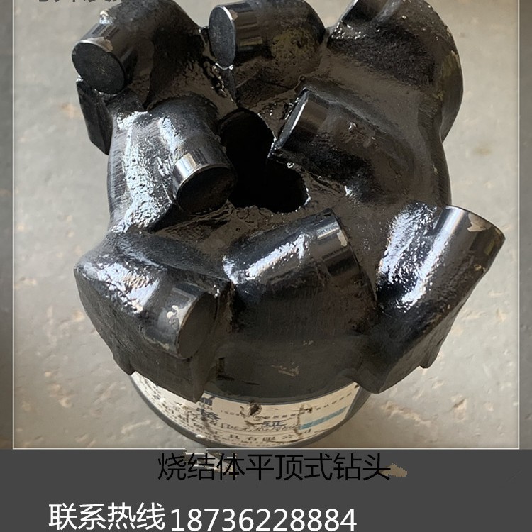 94烧结体平顶型钻头 外丝扣 50丝 63.5丝 73.5丝 克制硬岩石