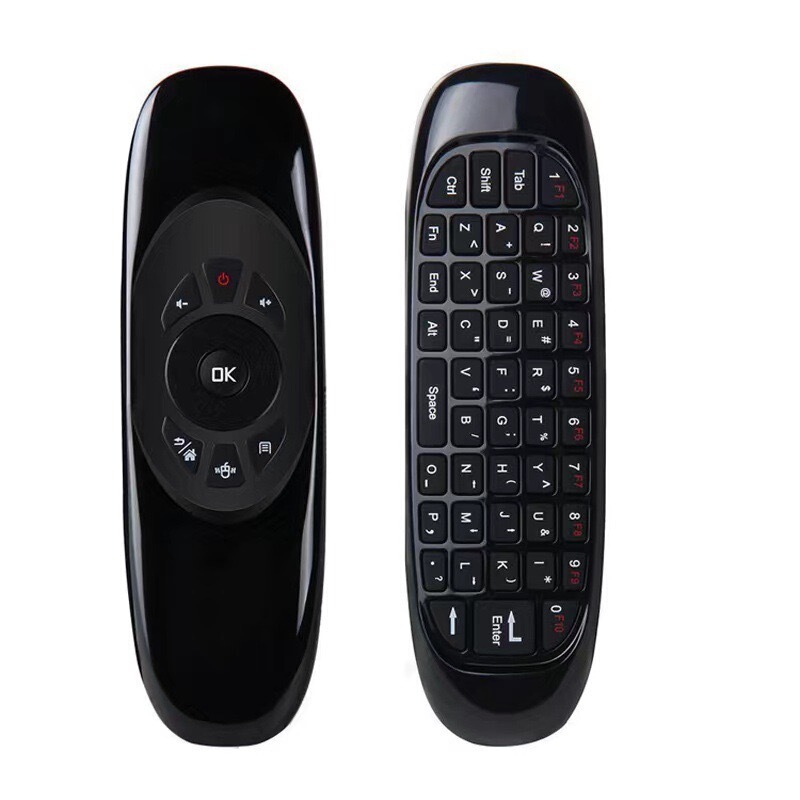 クロスボーダーカラフルなバックライト両面ムササビリモコン C120 音声スマートリモコン 2.4 グラムワイヤレス Bluetooth キーボード|undefined