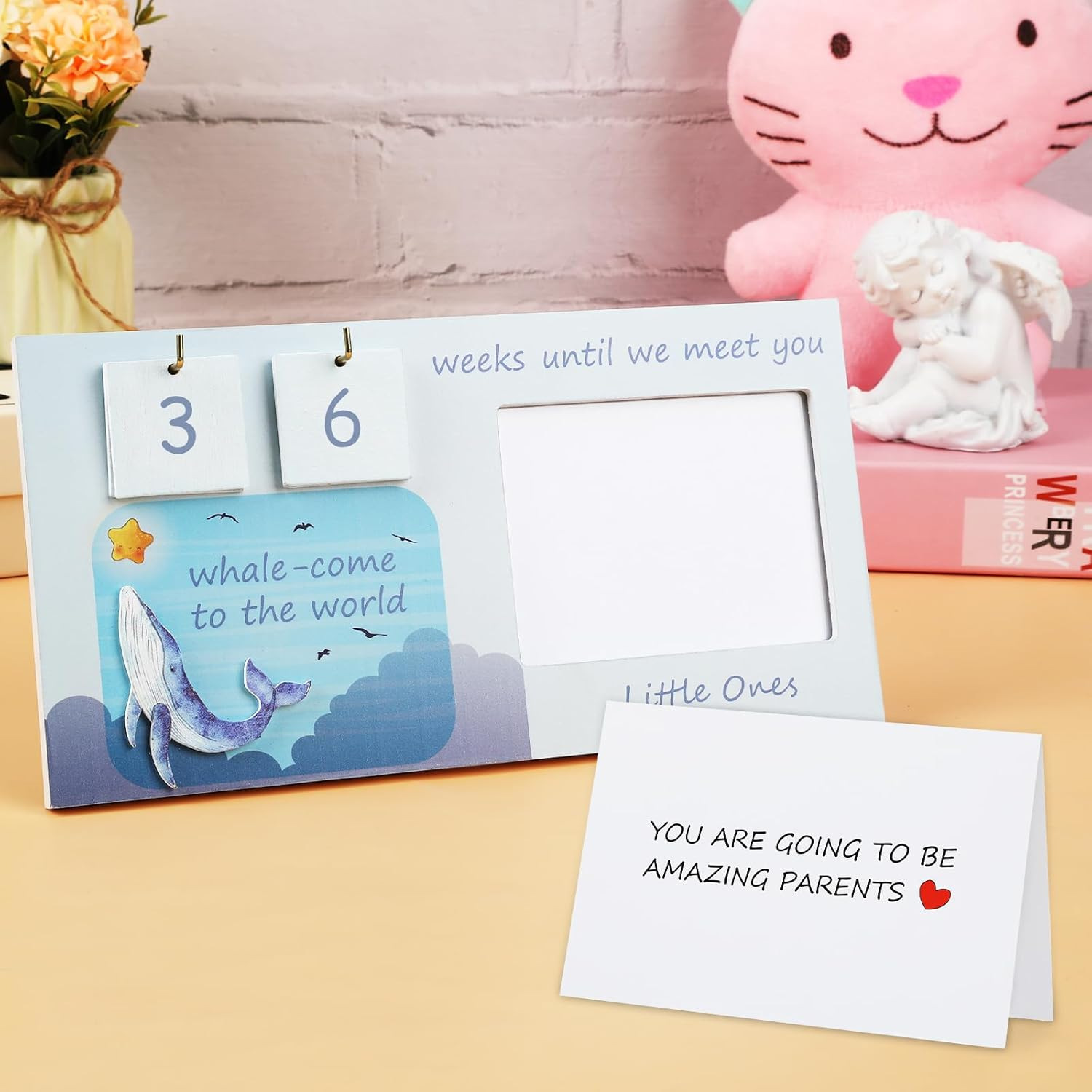 Marco de fotos conmemorativo de ultrasonido B para recién nacidos de venta caliente transfronteriza, marco de fotos conmemorativo