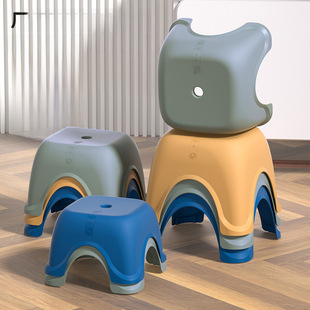 Household living room small stool thickened plastic short stool coffee table table chair changing shoes to foot stool small round stool wholesale
