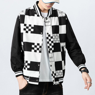 Autumn 2024 New Jacket Shoulder Fashion Brand Baseball Suit Jacket Men's Wear