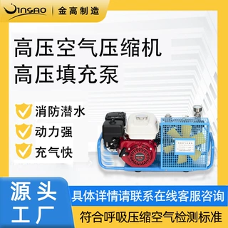 定制高压呼吸空压机设备消防潜水充气气瓶空气充气泵压缩机批发