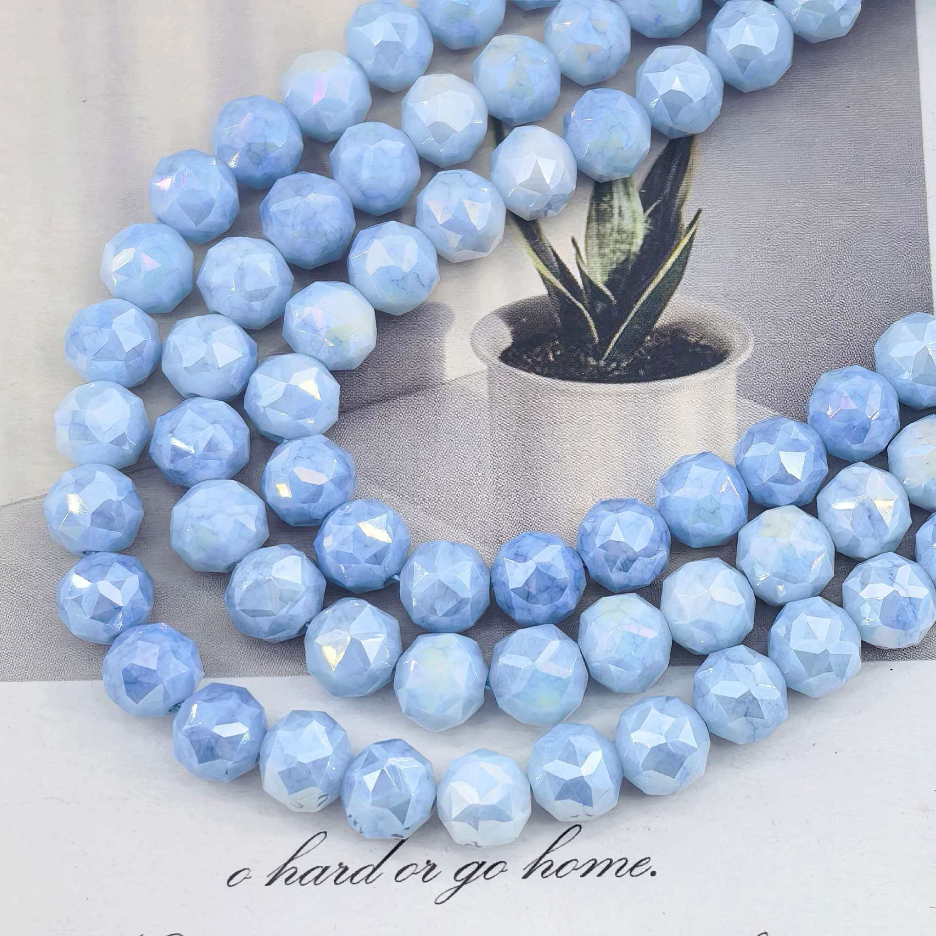 Bola de flores de 8mm Jingjing K9 cuentas sueltas de cristal 64 superficies cortadas con cuentas Accesorios de joyería hechos a mano de bricolaje Pulsera Collar lote suelto image 101