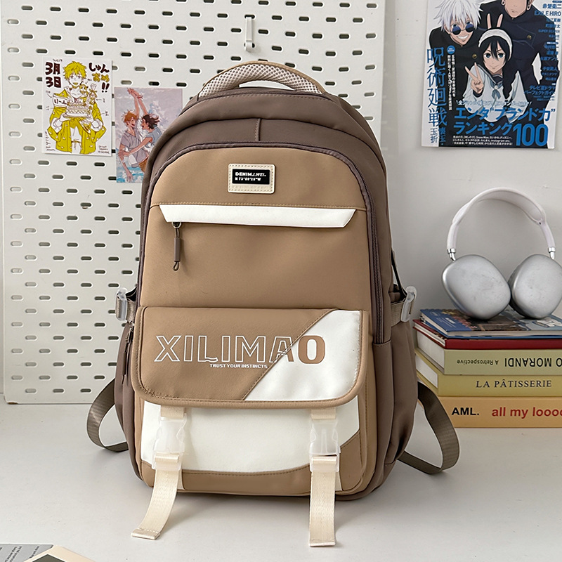 Mochila escolar de gran capacidad para estudiantes de secundaria